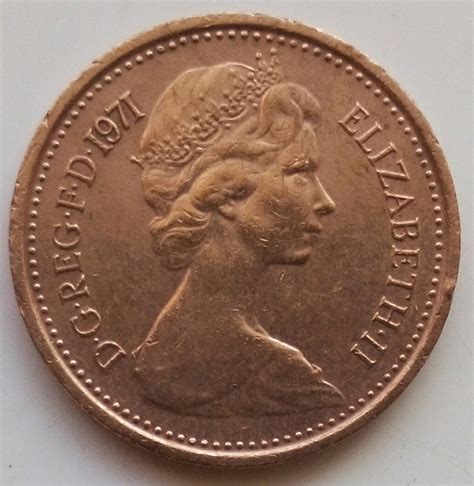 1 2 New Penny 1971 Elizabeth Ii 1952 2022 Great Britain Coin 3484 1 2 New Penny 1971 Elizabeth Ii 1952 2022 Great Britain Coin 3484