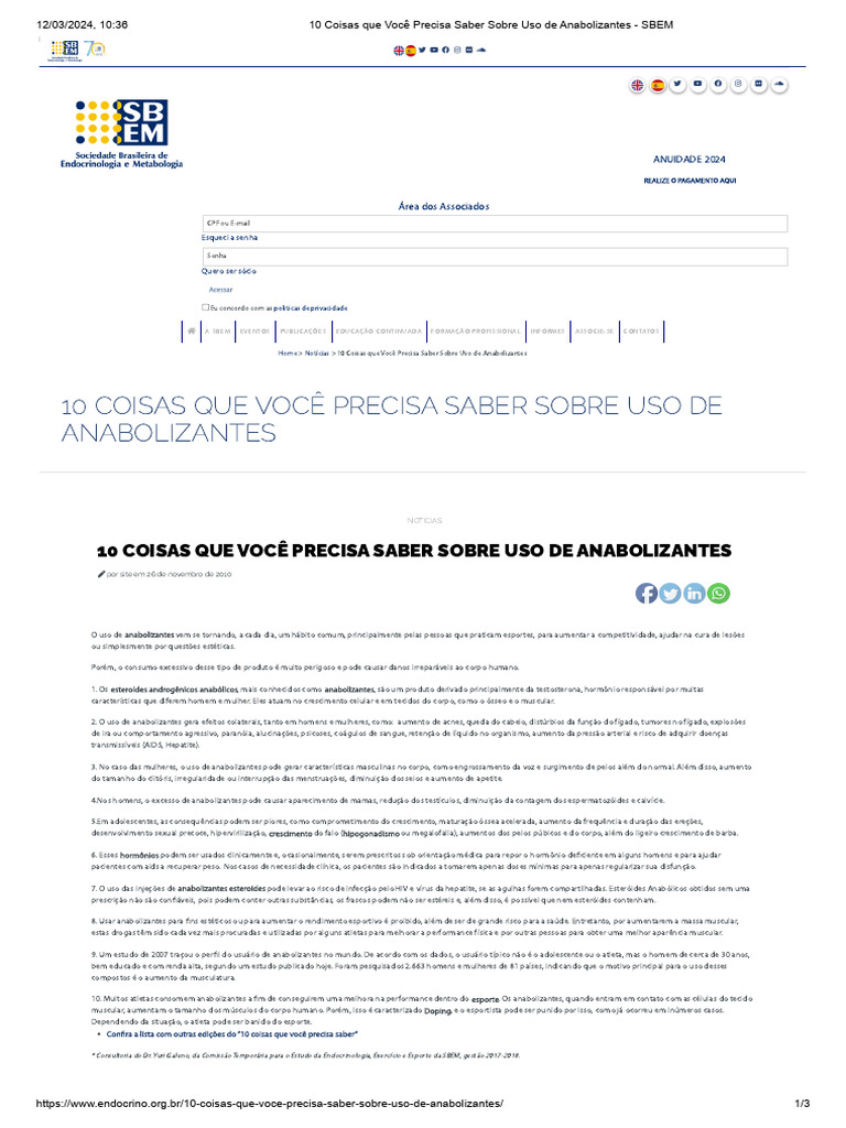 10 Coisas Sobre Tireoide Sbem