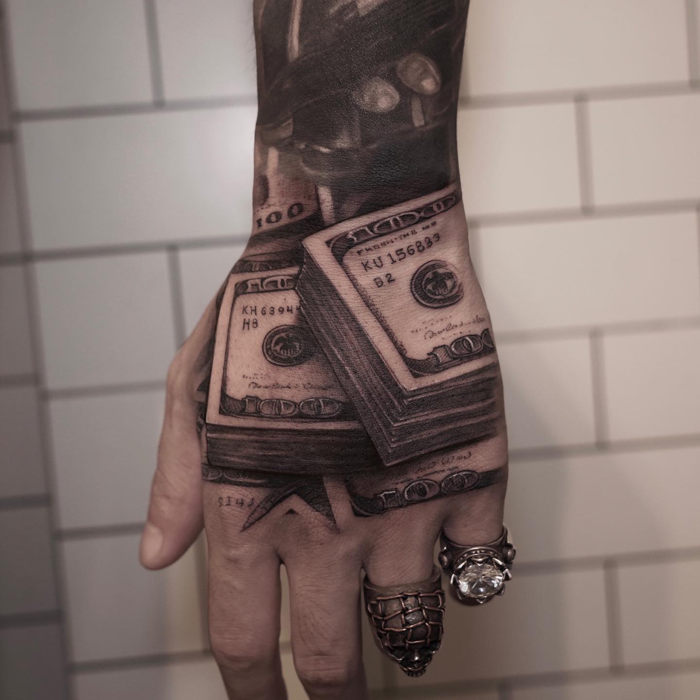 100 Dollar Bill Tattoo Idea Tattoosai
