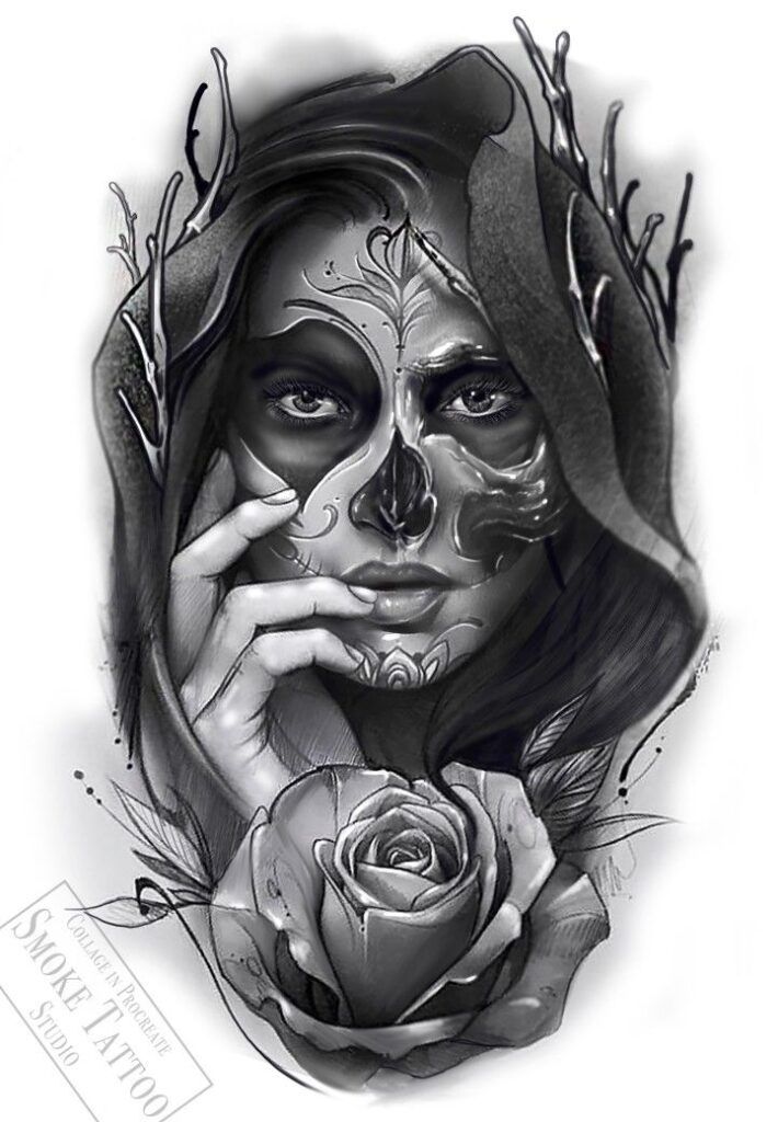 120 Amazing Santa Muerte Tattoos With Meanings 2024 Tattoosboygirl