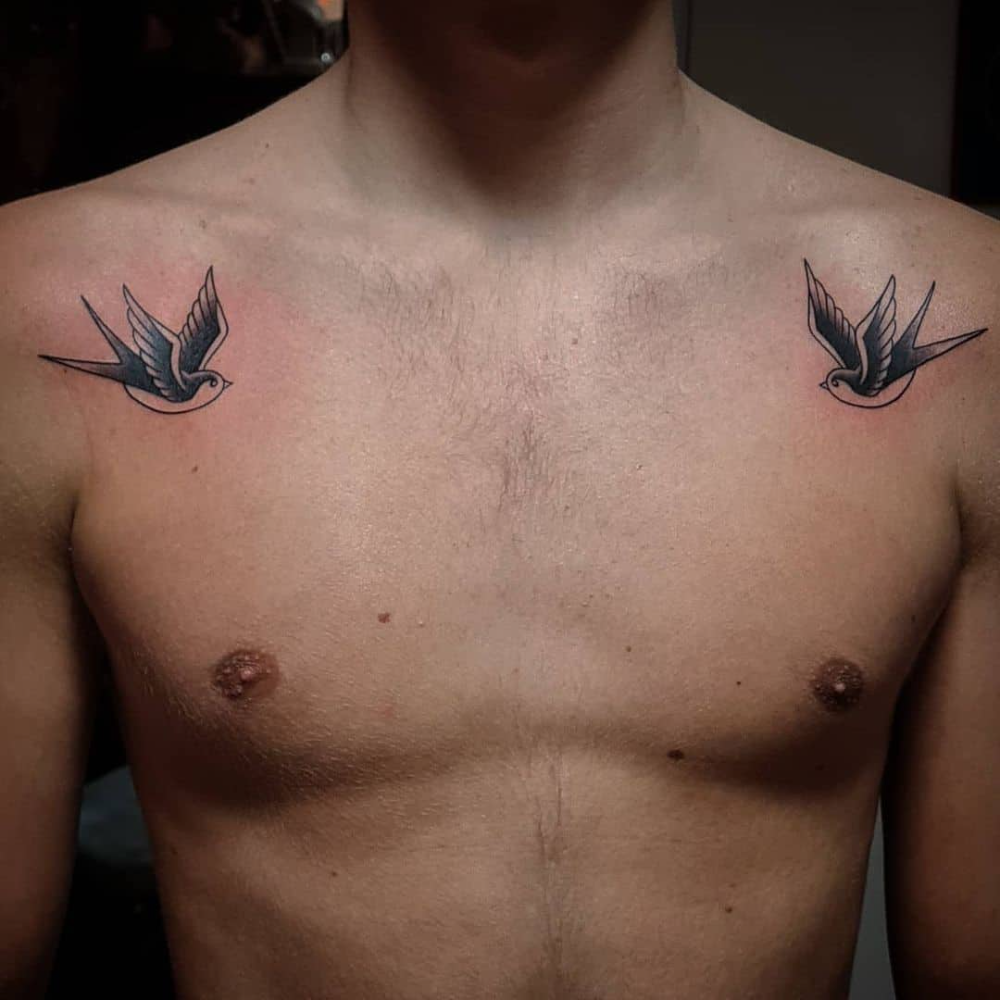 14 Swallow Tattoo Designs On Different Part Of Your Body Artofit