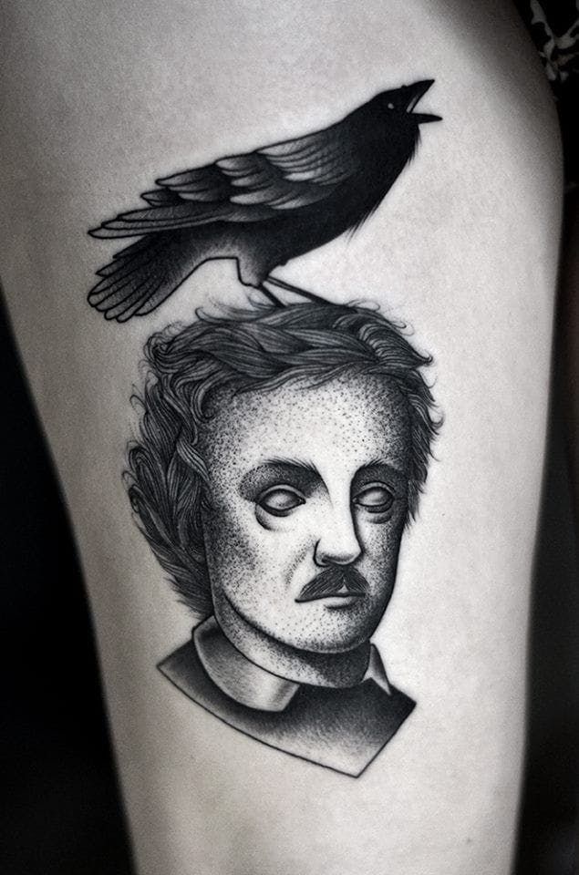 15 Eerie Edgar Allan Poe Tattoos Artofit 15 Eerie Edgar Allan Poe Tattoos Artofit
