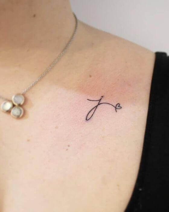 180 Cute Initial Tattoo Designs 2024 Tattoosboygirl