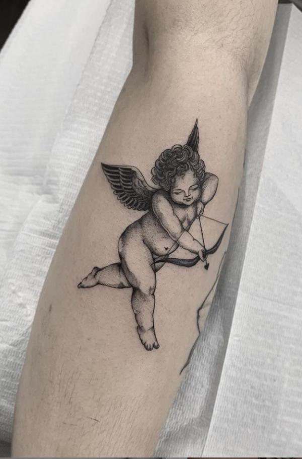 20 Cupid Tattoo Designs That Celebrate Love Art And Design