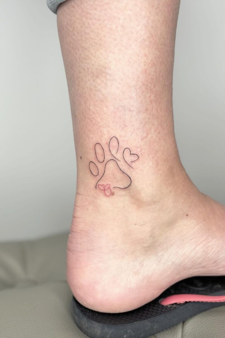 35 Dog Paw Tattoos For Women