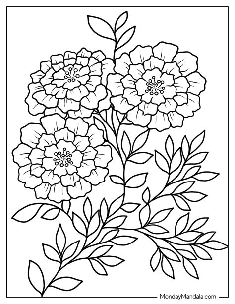 53 Flower Coloring Pages Free Pdf Printables 53 Flower Coloring Pages Free Pdf Printables