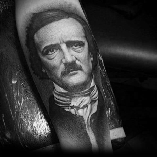 60 Epic Edgar Allan Poe Tattoo Designs For Men 60 Epic Edgar Allan Poe Tattoo Designs For Men
