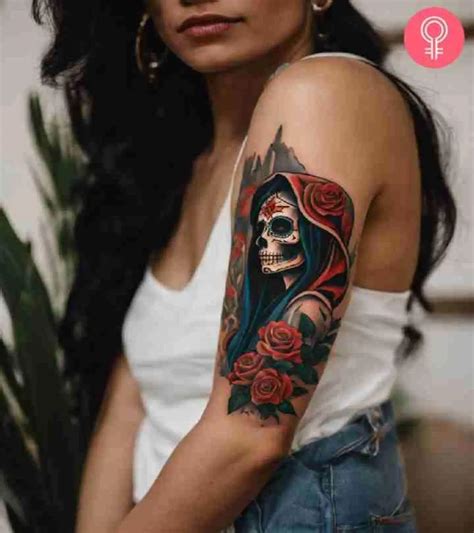 60 Santa Muerte Tattoo Designs With Meaning Art And Design
