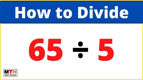 65 Divided By 5 Long Division How To Solve Youtube 65 Divided By 5 Long Division How To Solve Youtube