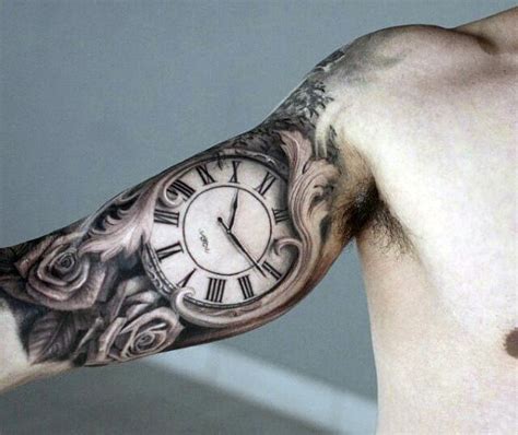 80 Clock Tattoo Designs For Men Timeless Ink Ideas