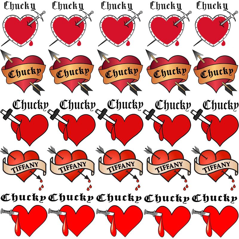 Amazon Com Vantaty 25 Pcs 3D Bride Of Chucky Heart Tattoo Tiffany Costume For Women Kids Girls Temporary Tattoo Stickers Halloween Zombie Makeup Kit Beauty Personal Care Amazon Com Vantaty 25 Pcs 3D Bride Of Chucky Heart Tattoo Tiffany Costume For Women Kids Girls Temporary Tattoo Stickers Halloween Zombie Makeup Kit Beauty Personal Care