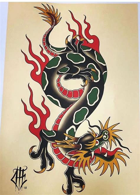 American Traditional Tattoo Dragon Printable Calendars At A Glance American Traditional Tattoo Dragon Printable Calendars At A Glance