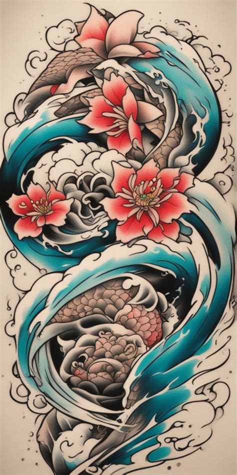 Amp Quot Vivid Neo Traditional Japanese Tattoo Design On Blank Canvas Amp Quot En 2025