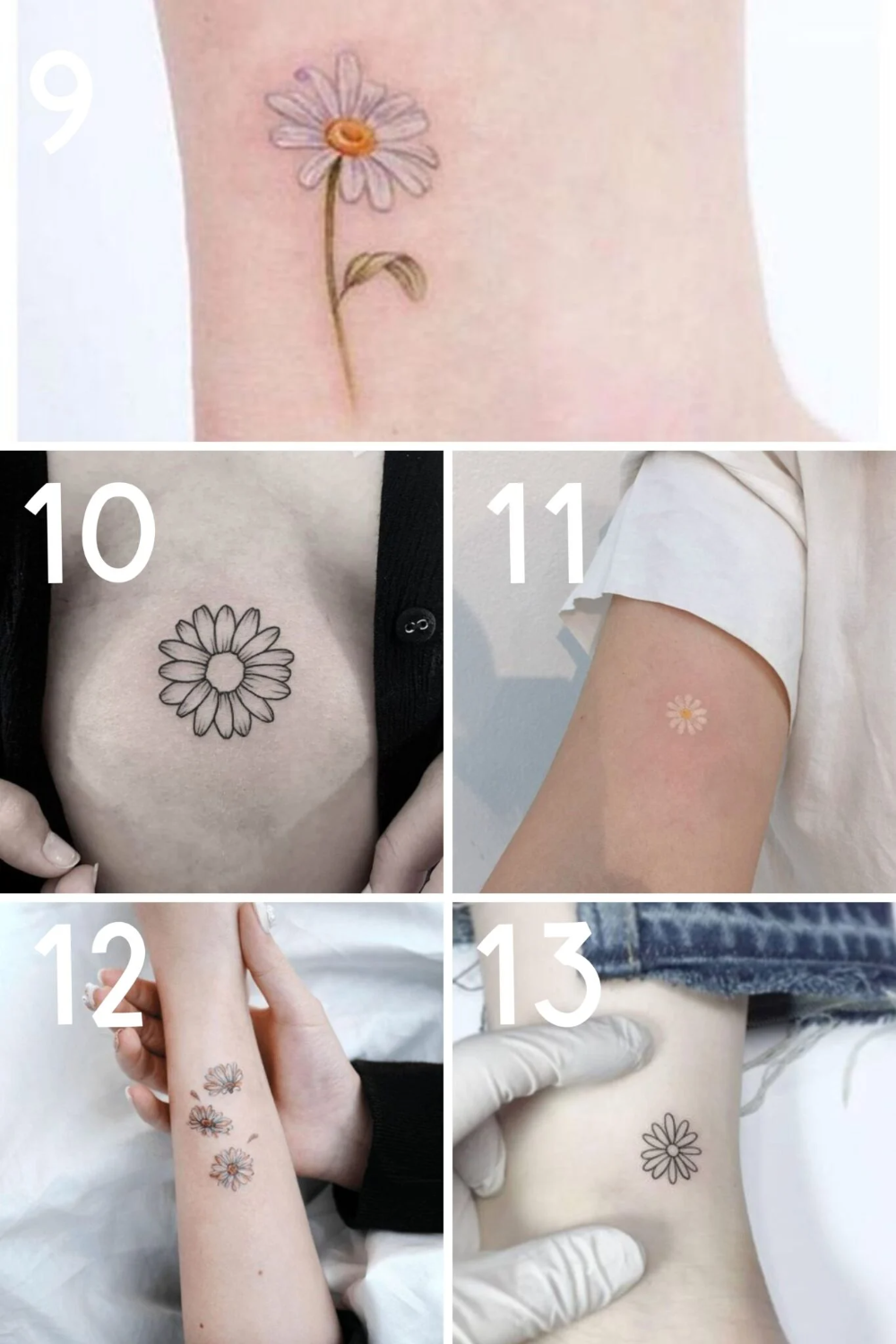 April Birth Flower Tattoo Daisy Sweet Pea Tattoo Glee April Birth Flower Tattoo Daisy Sweet Pea Tattoo Glee