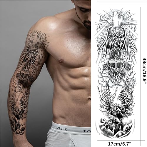 Arm Tattoos For Men Half Sleeves Jesus