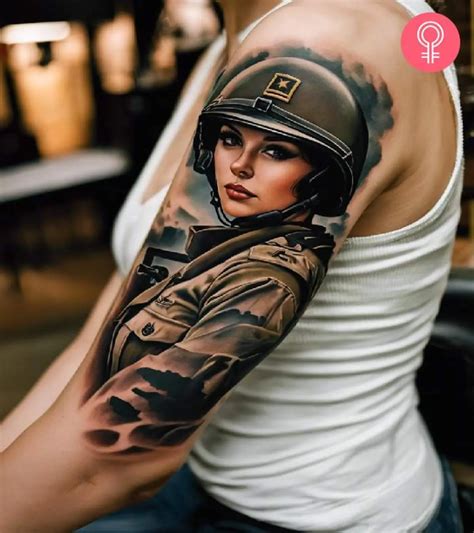 Army Tattoo Designs For Women
