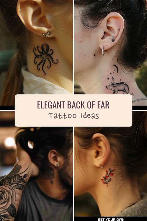 Back Of Ear Tattoos For Females Elegant And Unique Design Ideas