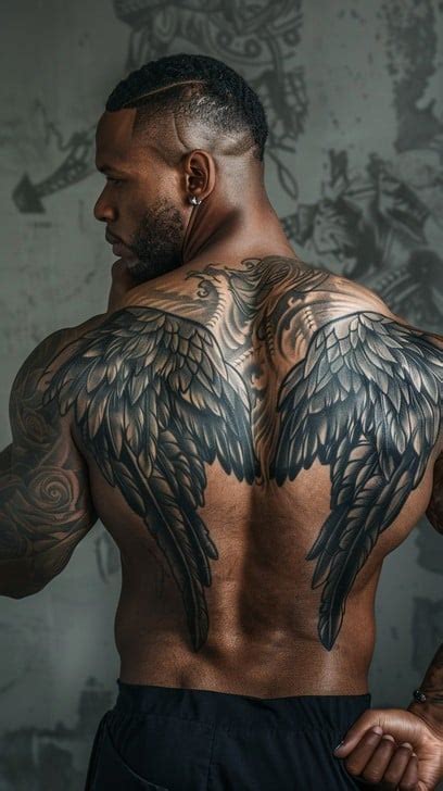 Back Tattoos For Men Tribal Wings Back Tattoos For Men Tribal Wings