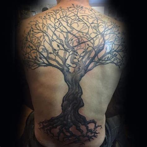 Back Tree Tattoo Men Creativefan Back Tree Tattoo Men Creativefan