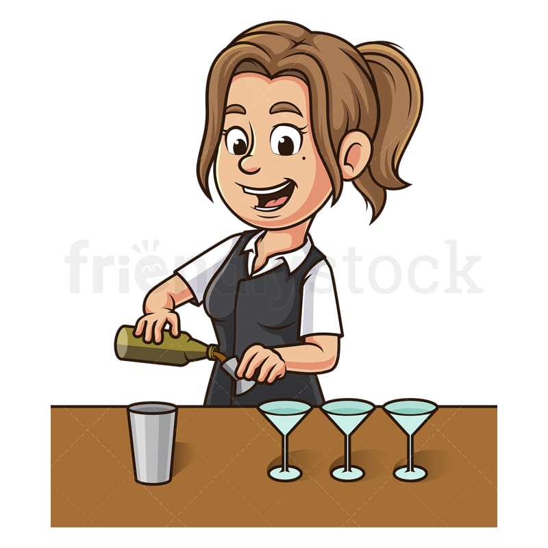 Bartender Clip Art Vector Bartender Clip Art Vector