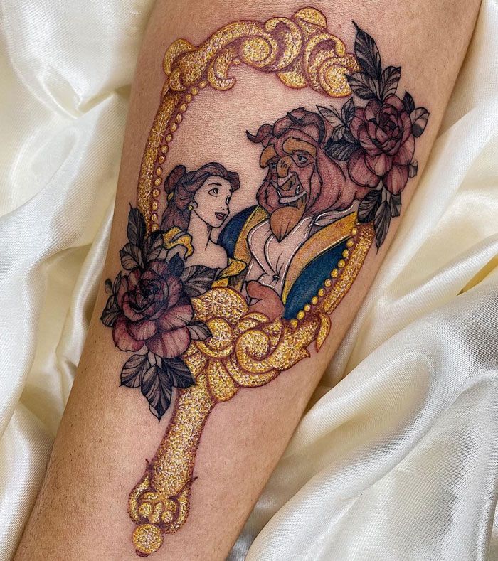 Beauty And The Beast Costume Top 100 Best Beauty And The Beast Tattoos 2022 Inspir Kids Tattoos Temporary