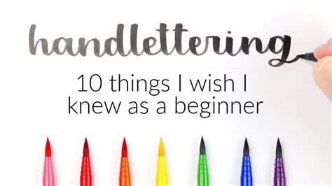 Beginner Hand Lettering Tutorial 10 Things I Wish I Knew As A Beginner Learn How To Hand Letter Youtube Beginner Hand Lettering Tutorial 10 Things I Wish I Knew As A Beginner Learn How To Hand Letter Youtube
