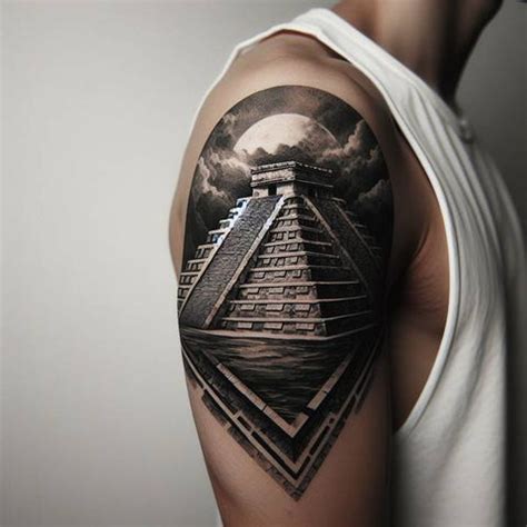 Behind The Literal Aztec Pyramid Tattoo Meaning Spiritustattoo Com