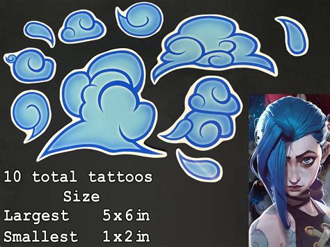 Best 12 Jinx Arcane Printable Tattoos Jinx Clouds Tattoos Jinx