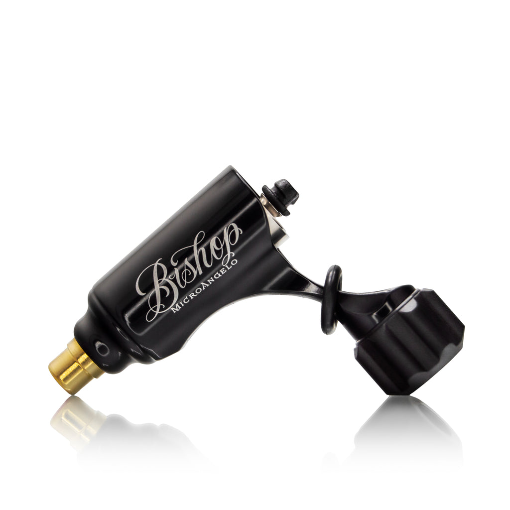 Bishop Rotary Tattoo Machine Polished Black Fournitures Pour Artistes Bishop Rotary Tattoo Machine Polished Black Fournitures Pour Artistes