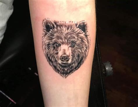 Black Bear Face Tattoo Black Bear Face Tattoo
