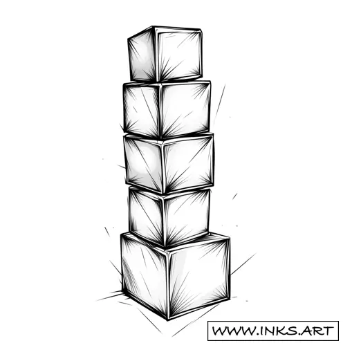 Blocks Tattoo Design