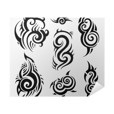 Canvas Print Tribal Tattoo Set Pixers Us Canvas Print Tribal Tattoo Set Pixers Us