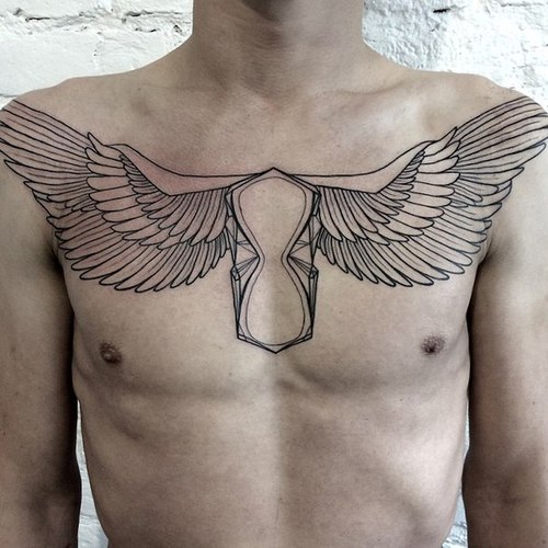 Chest Tattoo Wings