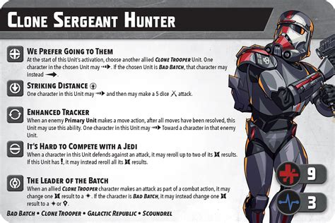 Clone Sergeant Hunter Unit Guide