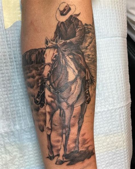 Cowboy Horse Tattoos Cowboy Horse Tattoos