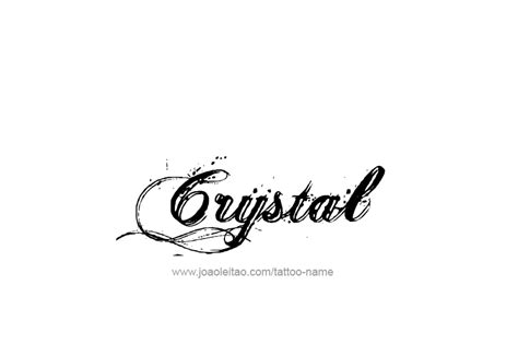 Crystal Name Tattoo Designs Crystal Name Tattoo Designs