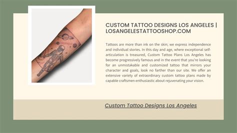 Custom Tattoo Designs Los Angeles Losangelestattooshop Com