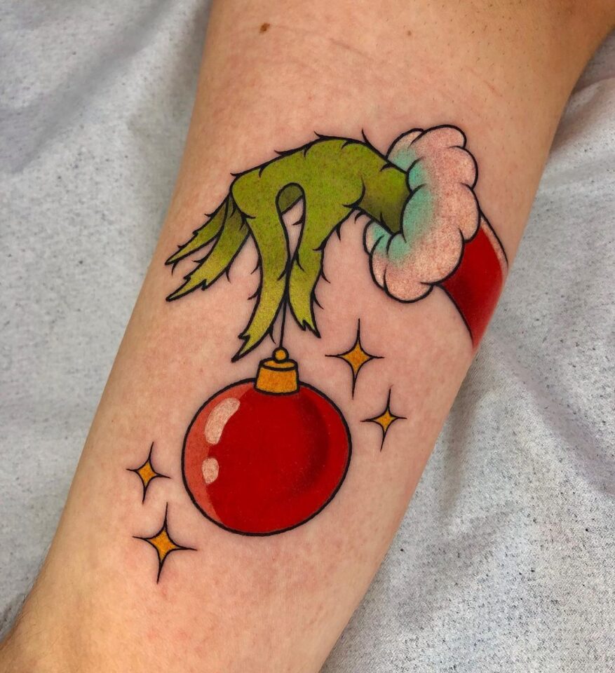Cute Grinch Tattoo