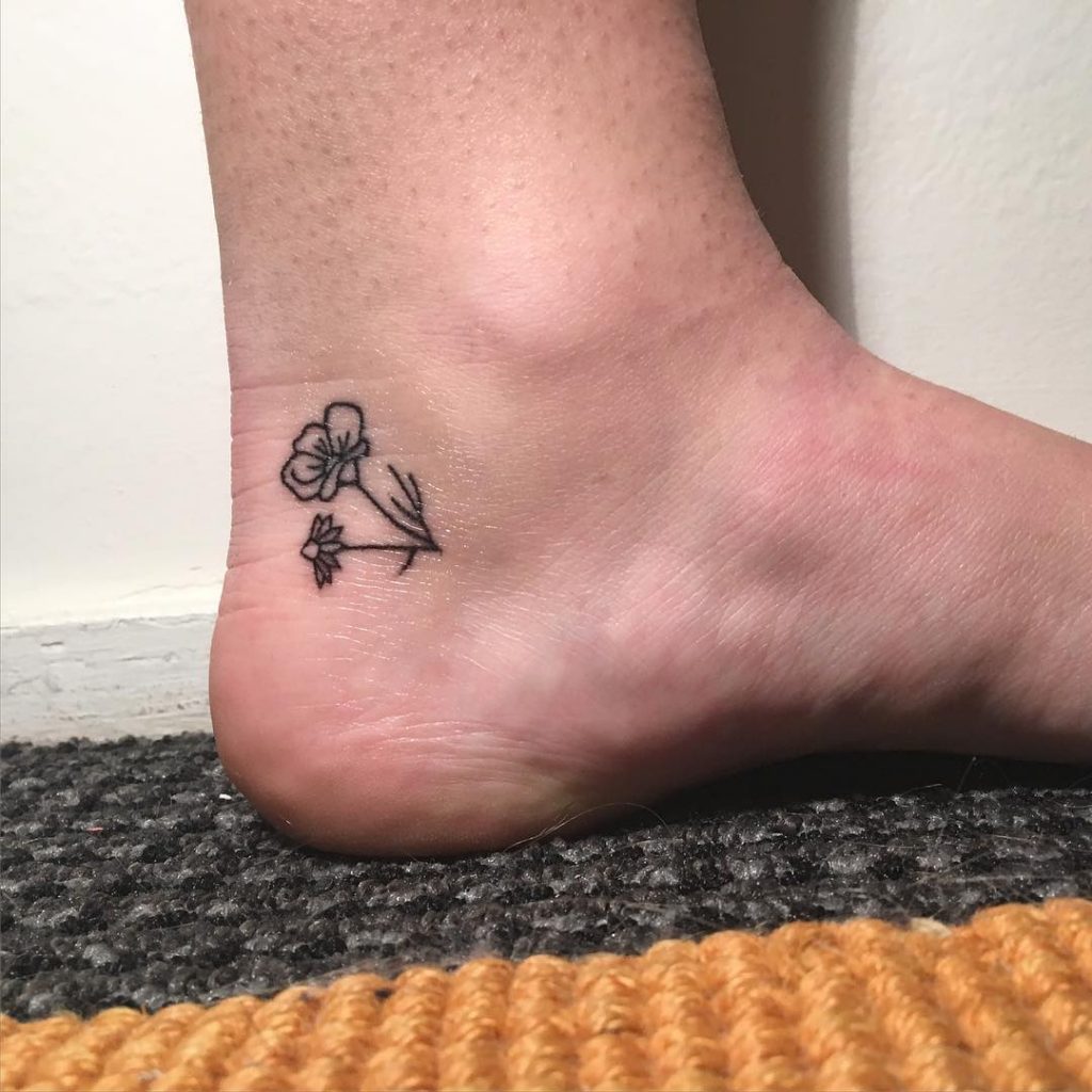 Cute Small Tattoos On Ankle
