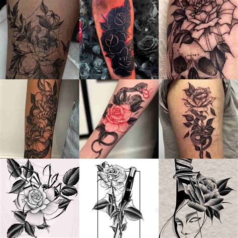 Dark Flower Tattoo Designs Dark Flower Tattoo Designs
