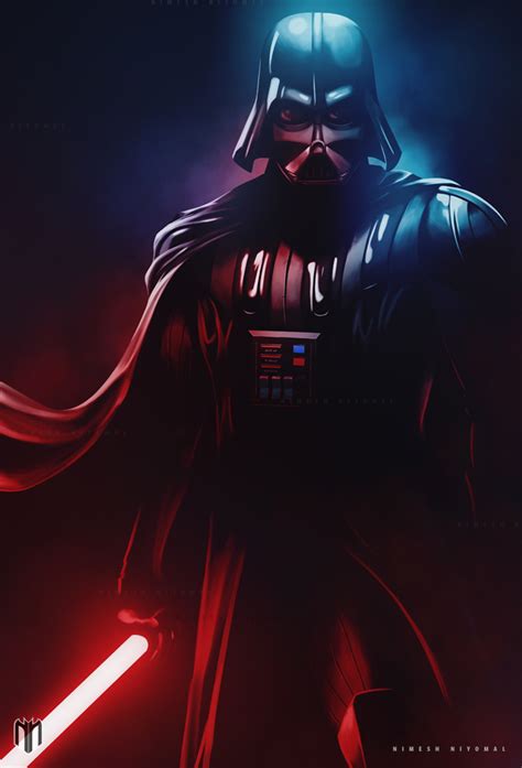 Darth Vader Fan Art By Nimesh Niyomal On Dribbble Darth Vader Fan Art By Nimesh Niyomal On Dribbble