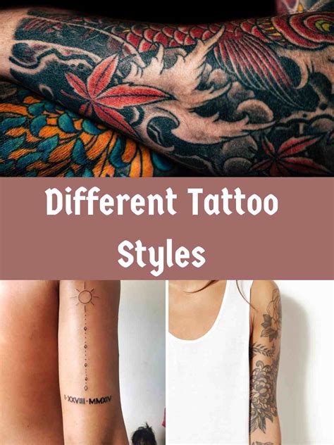 Different Types Of Styles Of Tattoos At Tony Caffey Blog