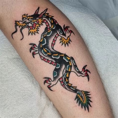 Dragon Tattoo American Traditional Dragon Tattoo American Traditional