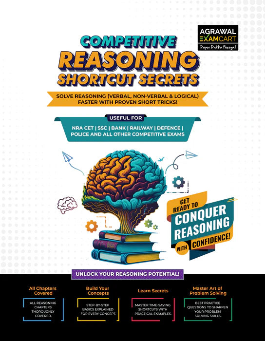 Examcart Competitive Reasoning Shortcut Secrets Math Text Book By Dp