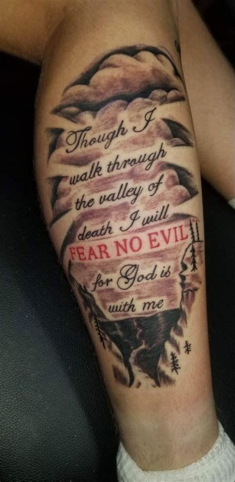 Fear No Evil Tattoo Designs Christian Tattoos For Men Fear No Evil Tattoo Designs Christian Tattoos For Men