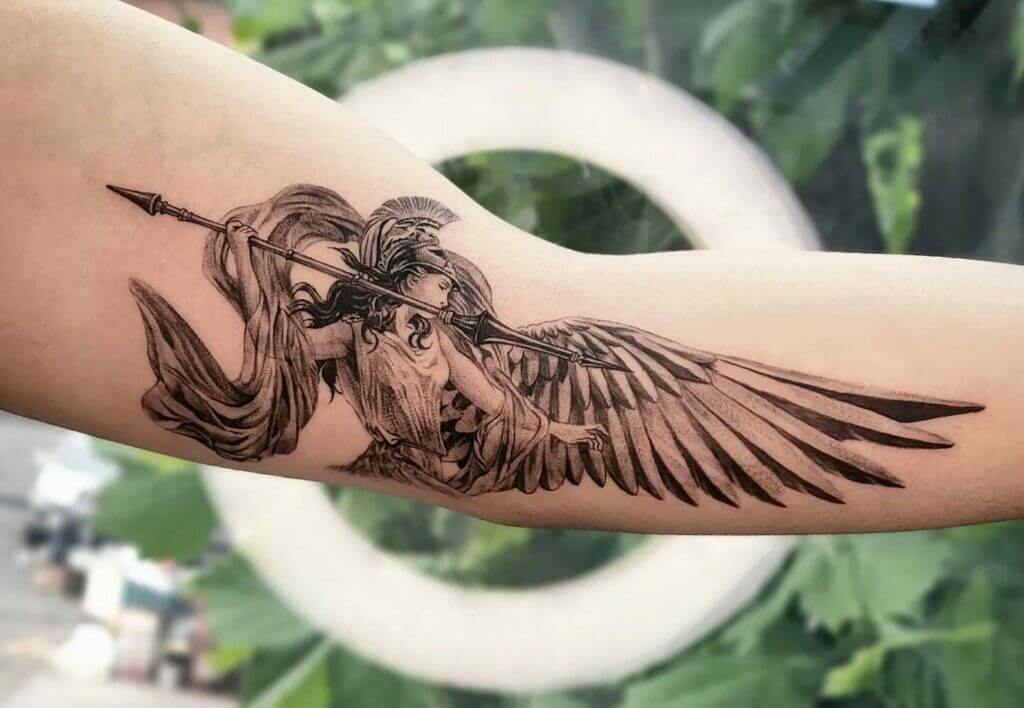 Female Warrior Tattoo