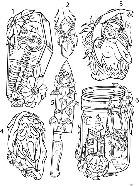 Flash Tattoos Flash Tattoo Designs Spooky Tattoos Tattoo Design