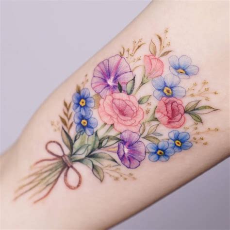 Flower Bouquet Tattoo Flower Bouquet Tattoo