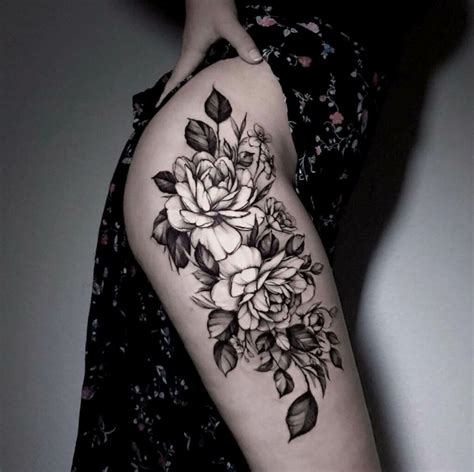 Flower Tattoo Hip Designs