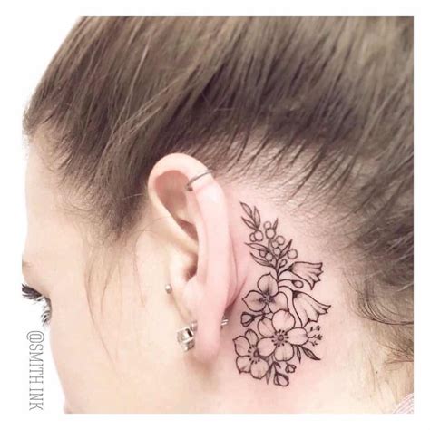 Flower Tattoos Behind The Ear Stunning Behind The Ear Flower Tattoos Flower Tattoos Behind The Ear Stunning Behind The Ear Flower Tattoos